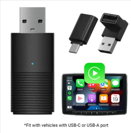 Original Car Wired to Wireless CarPlay & Android Auto Adapter